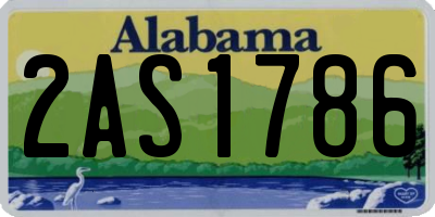 AL license plate 2AS1786