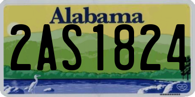AL license plate 2AS1824