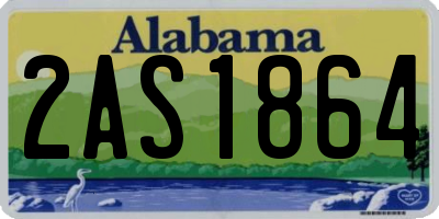 AL license plate 2AS1864
