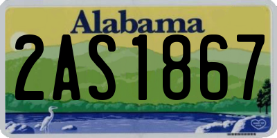 AL license plate 2AS1867