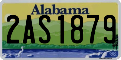AL license plate 2AS1879