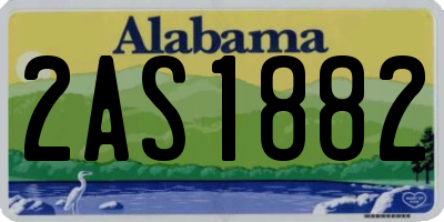 AL license plate 2AS1882