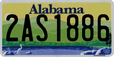 AL license plate 2AS1886