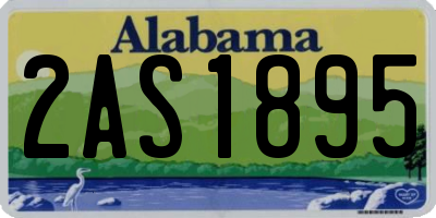 AL license plate 2AS1895