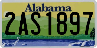 AL license plate 2AS1897