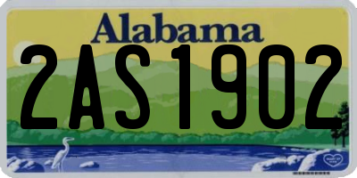 AL license plate 2AS1902