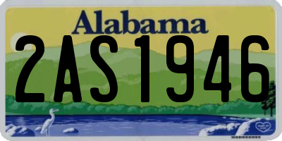 AL license plate 2AS1946