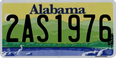 AL license plate 2AS1976