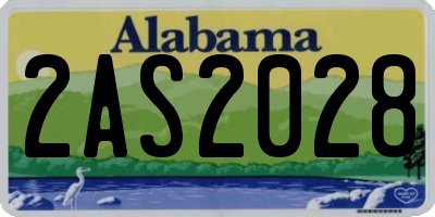 AL license plate 2AS2028