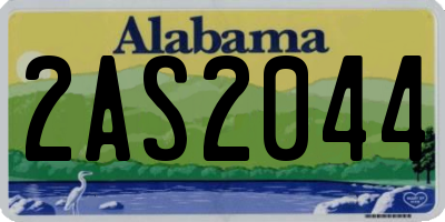 AL license plate 2AS2044