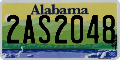 AL license plate 2AS2048