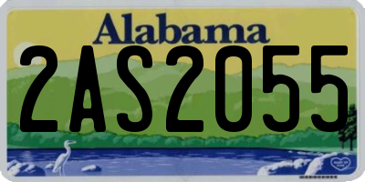 AL license plate 2AS2055
