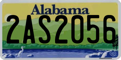 AL license plate 2AS2056
