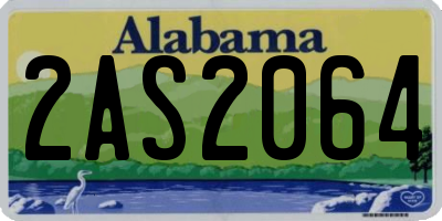 AL license plate 2AS2064
