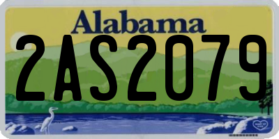 AL license plate 2AS2079