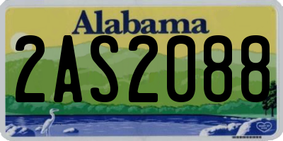 AL license plate 2AS2088