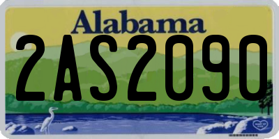 AL license plate 2AS2090