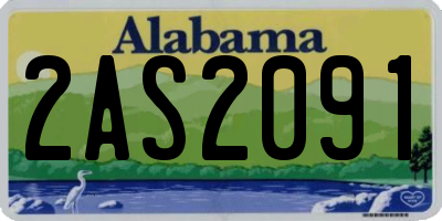 AL license plate 2AS2091