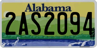 AL license plate 2AS2094