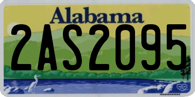 AL license plate 2AS2095