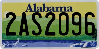 AL license plate 2AS2096