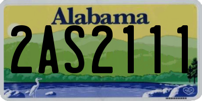 AL license plate 2AS2111