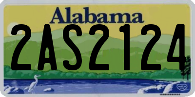 AL license plate 2AS2124