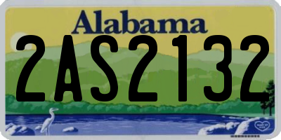 AL license plate 2AS2132