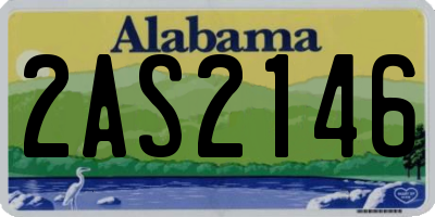 AL license plate 2AS2146