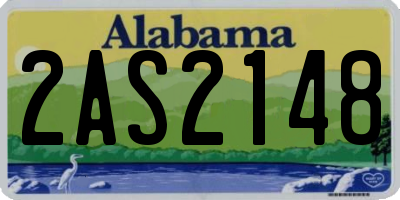 AL license plate 2AS2148