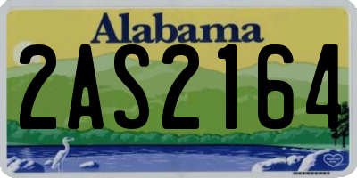 AL license plate 2AS2164