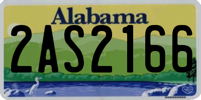 AL license plate 2AS2166