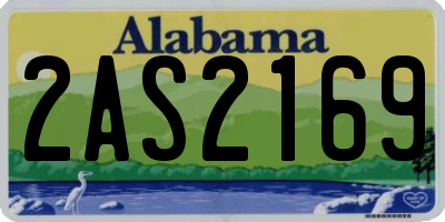 AL license plate 2AS2169