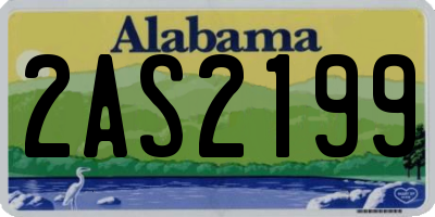 AL license plate 2AS2199