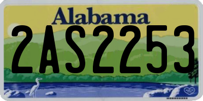 AL license plate 2AS2253