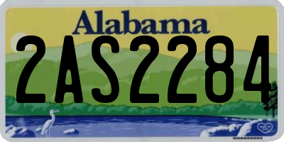 AL license plate 2AS2284