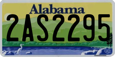 AL license plate 2AS2295