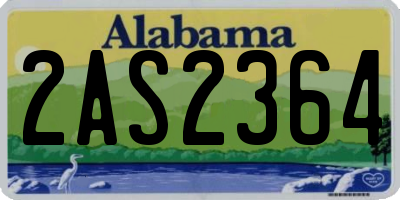 AL license plate 2AS2364
