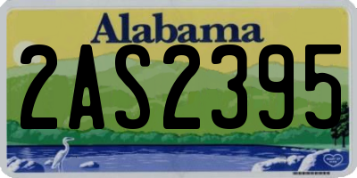 AL license plate 2AS2395
