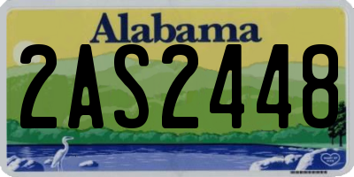 AL license plate 2AS2448
