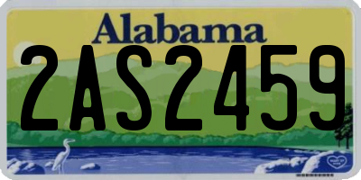 AL license plate 2AS2459