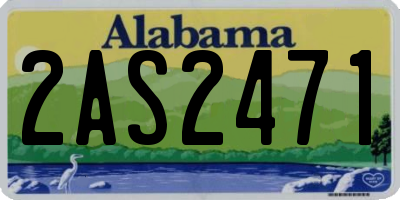 AL license plate 2AS2471