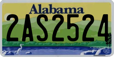 AL license plate 2AS2524