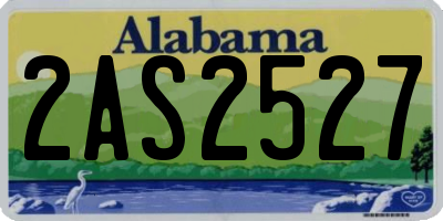 AL license plate 2AS2527