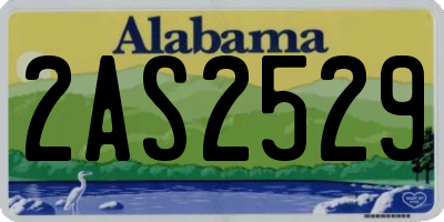 AL license plate 2AS2529