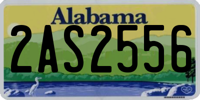 AL license plate 2AS2556