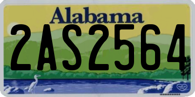 AL license plate 2AS2564