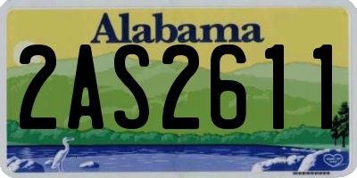 AL license plate 2AS2611