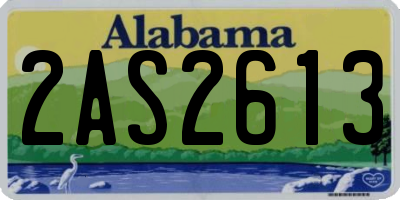 AL license plate 2AS2613