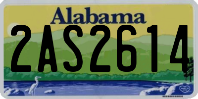 AL license plate 2AS2614